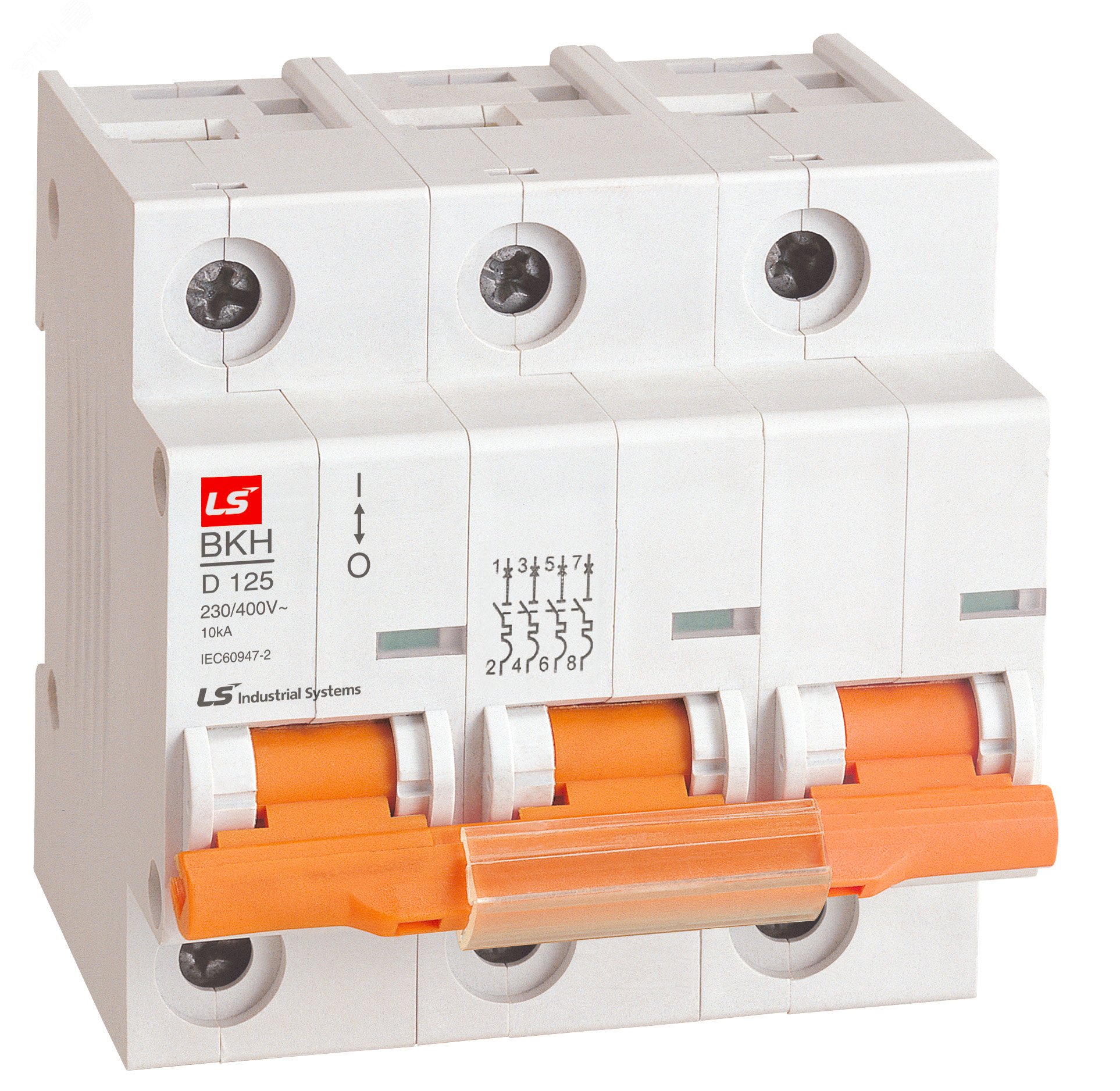 Выключатель автоматический 3п 125А С 10кА ВкH (061301968B) LSIS купить цена