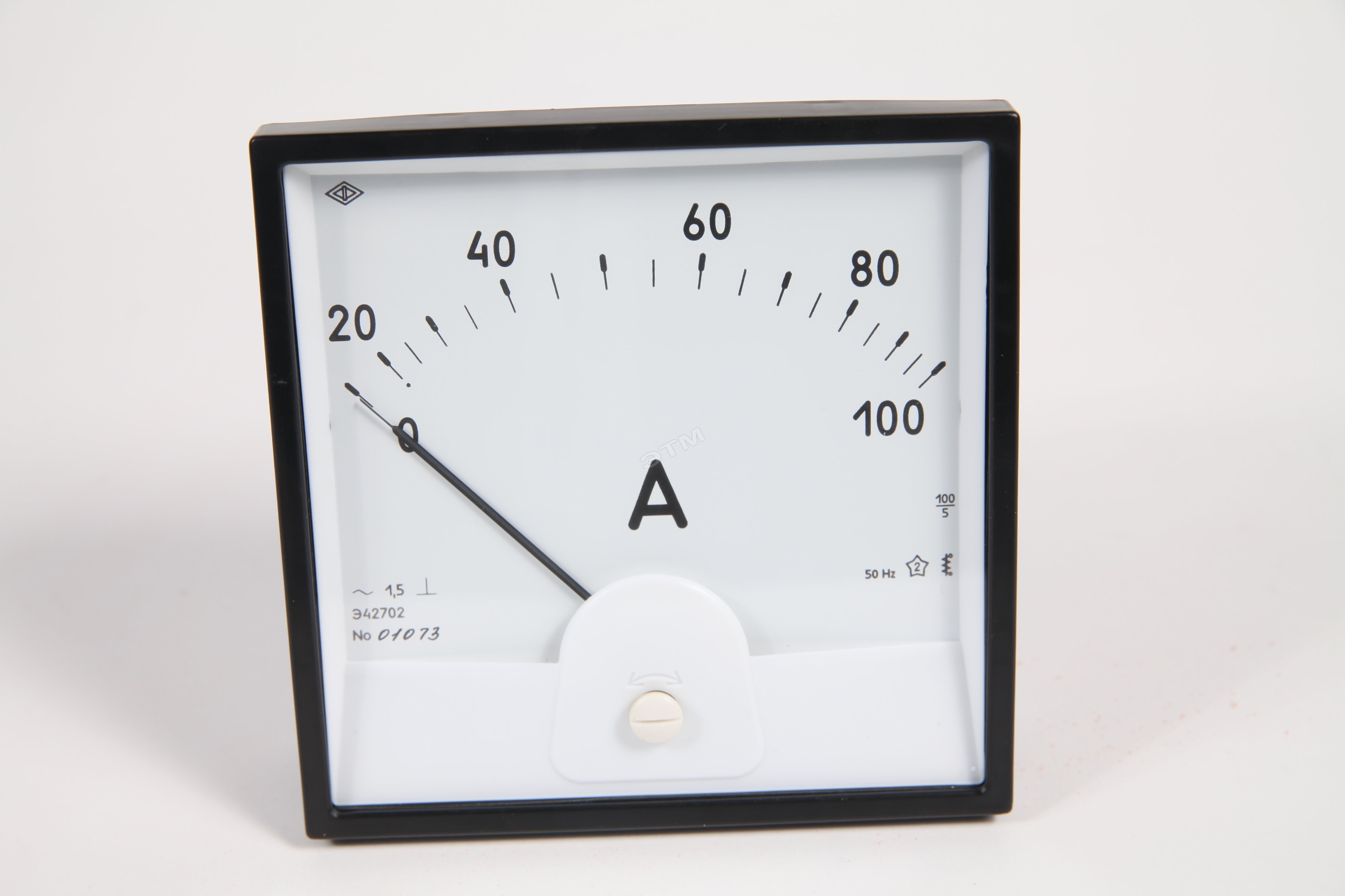 Амперметр Э42700 100/5А 80х80 AC включение через трансформатор (Э42700 ...