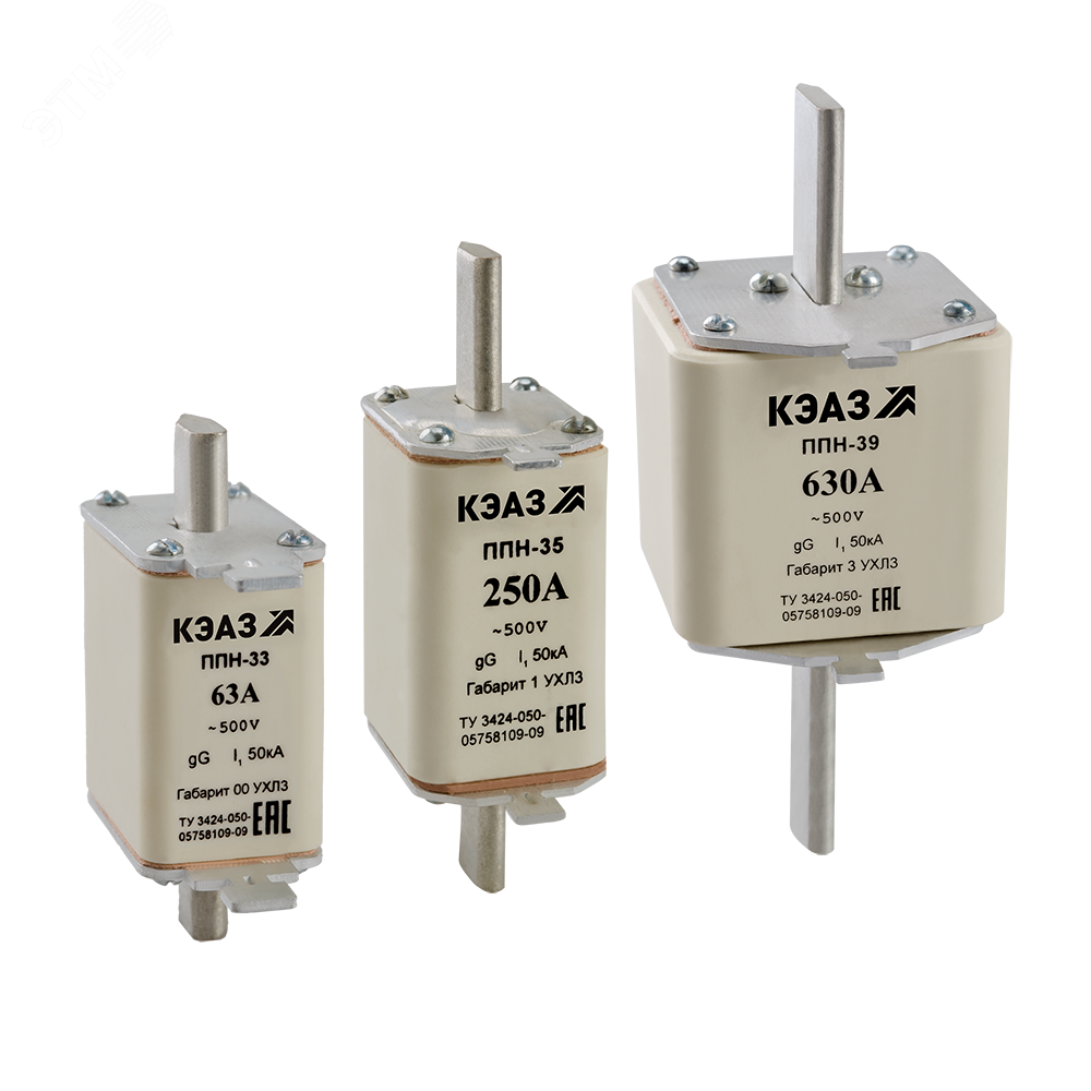 Вставка плавкая ППН-33-X0-00-100А-УХЛ3 (111280) КЭАЗ купить цена