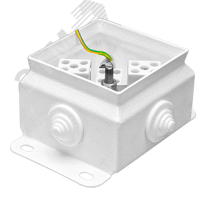 Коробка монтажная огнестойкая КМ-О (8к*10,0)-IP55-0808, корпус из