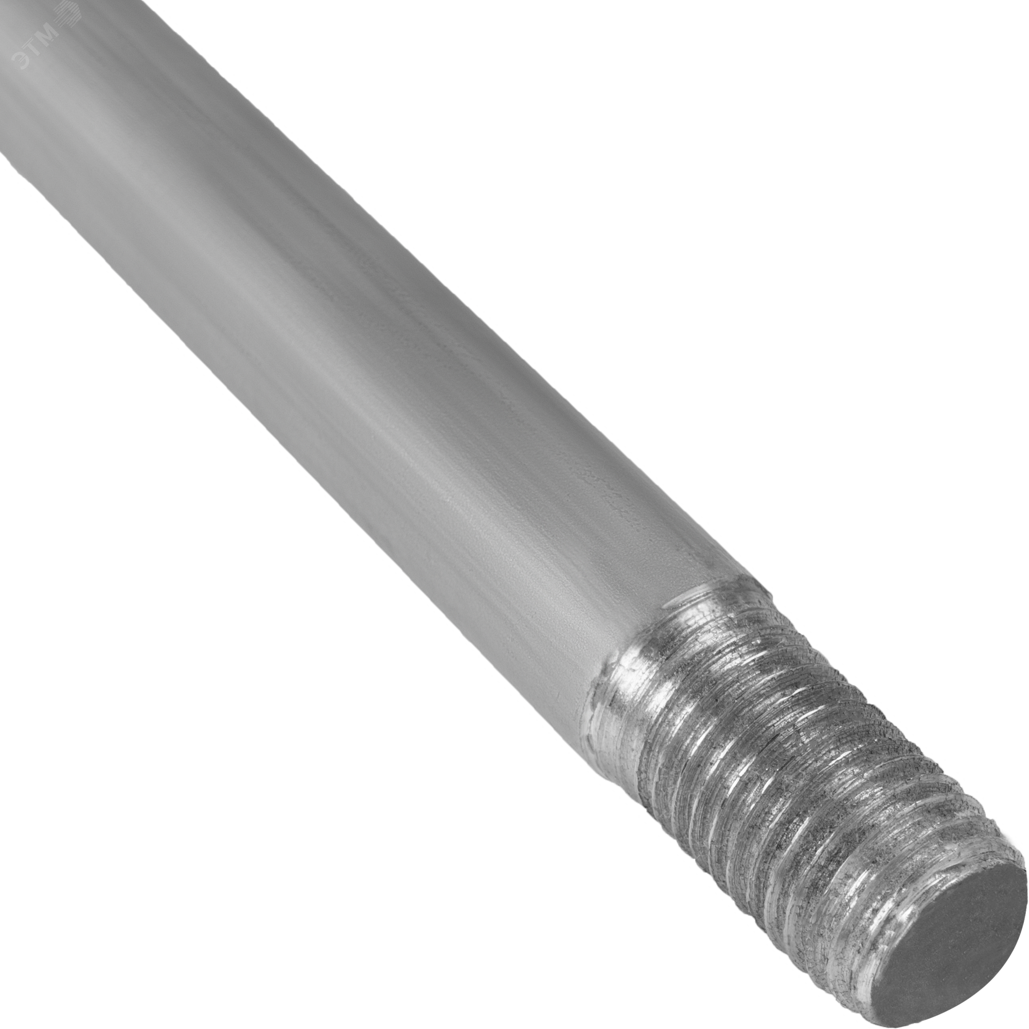 Изображение товара Оцинкованный стержень заземления 1500 мм М16 крепеж для систем электроснабжения