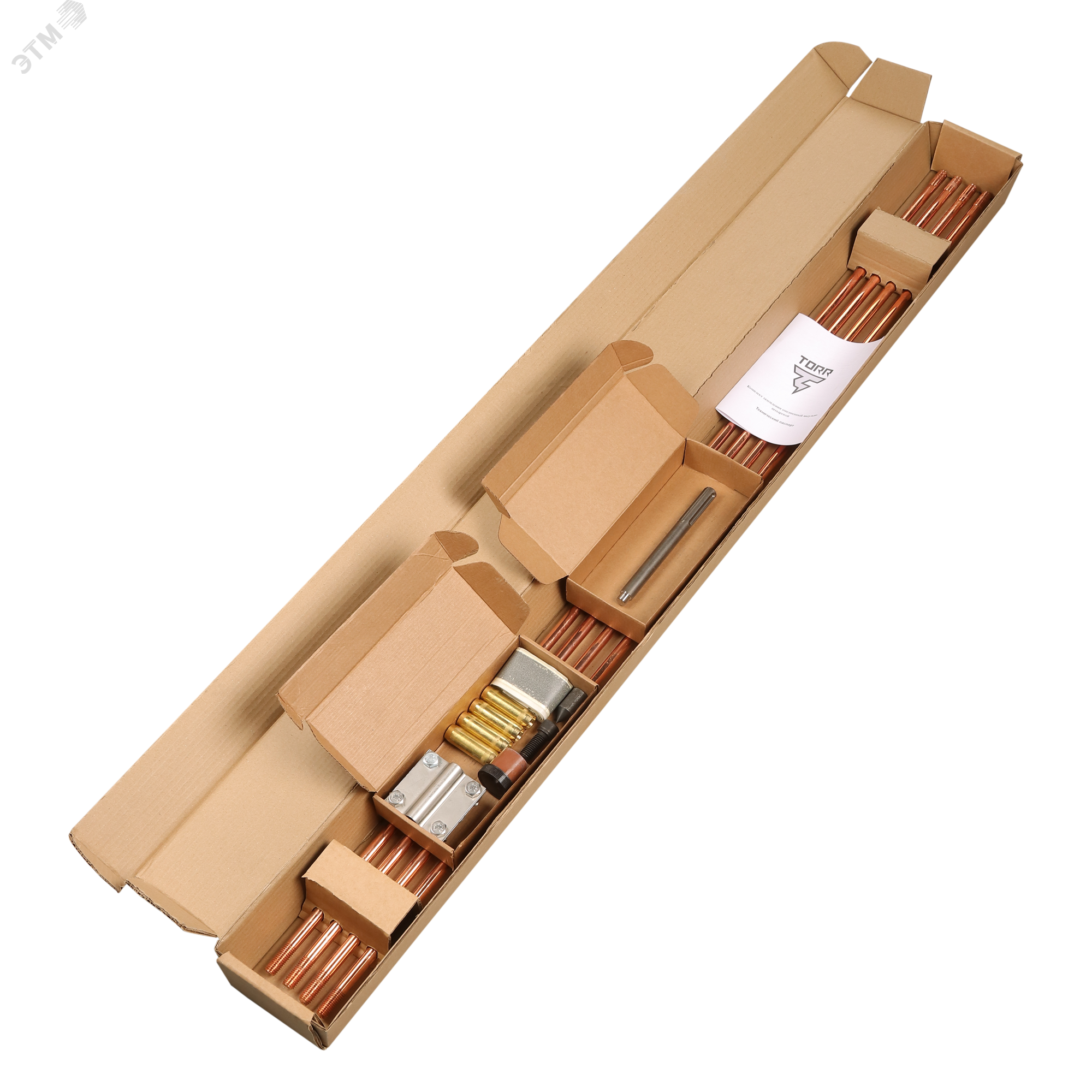 Изображение товара Комплект заземления омедненный TORR-4,5М с насадкой SDS-MAX (компл)