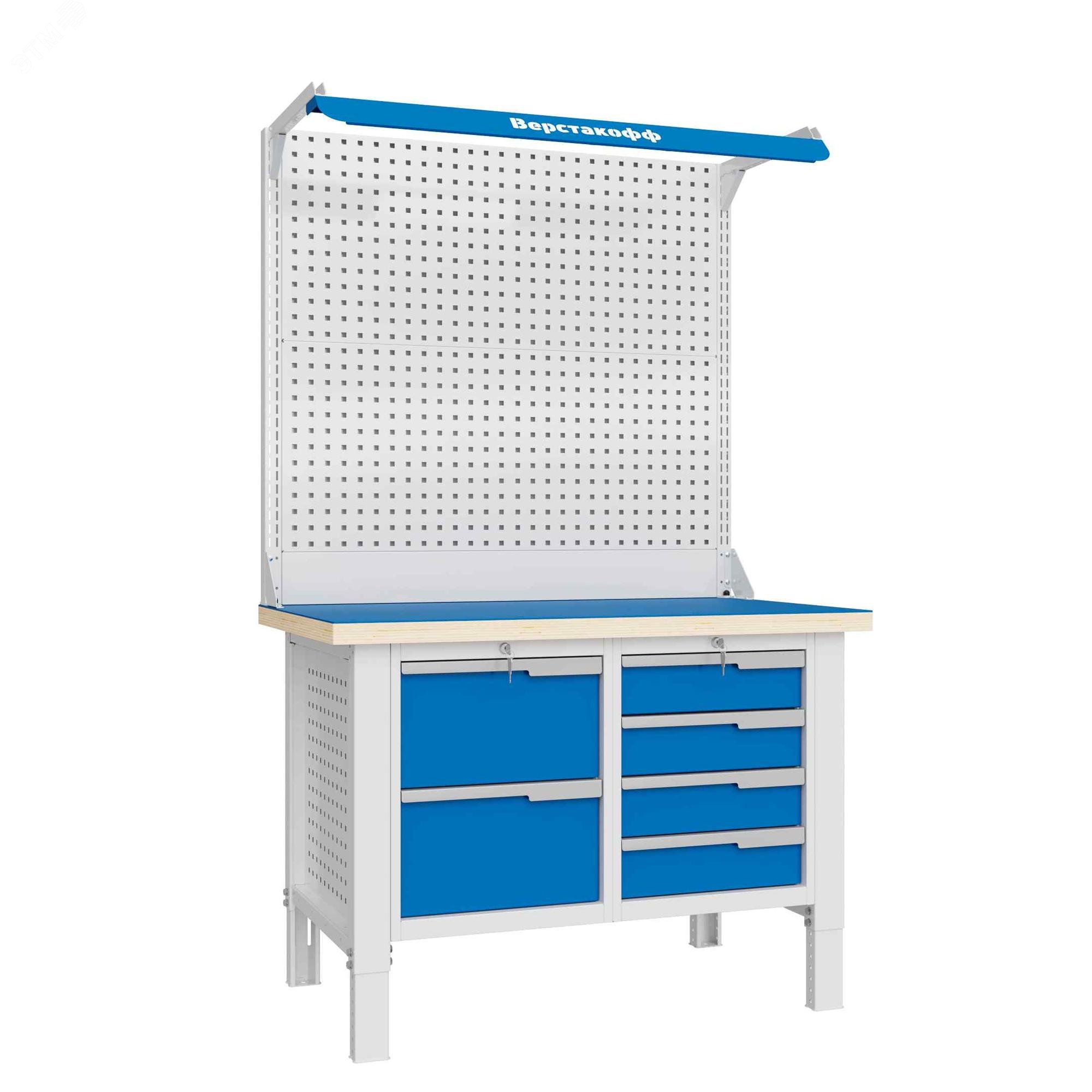 Изображение товара Верстак слесарный CTR 1232.S24.3-2F с регулировкой высоты 700-950мм