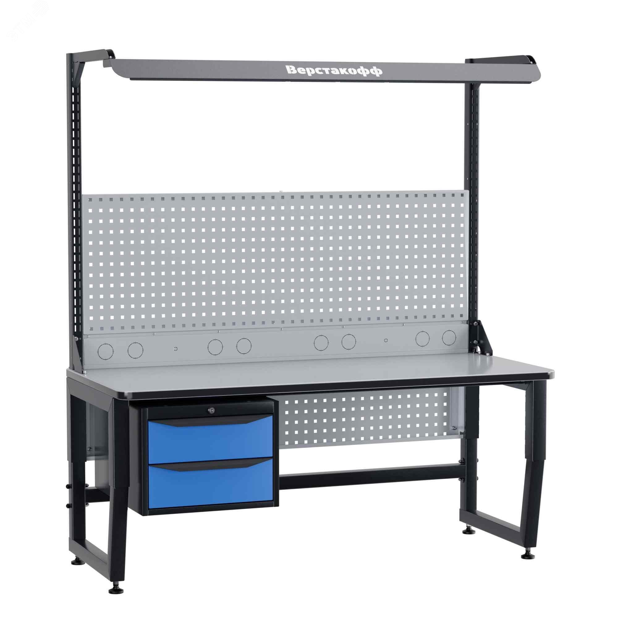 Изображение товара Стол антистатический SPC A16.2-1FR с сертифицированным ESD пластиком для электронной промышленности