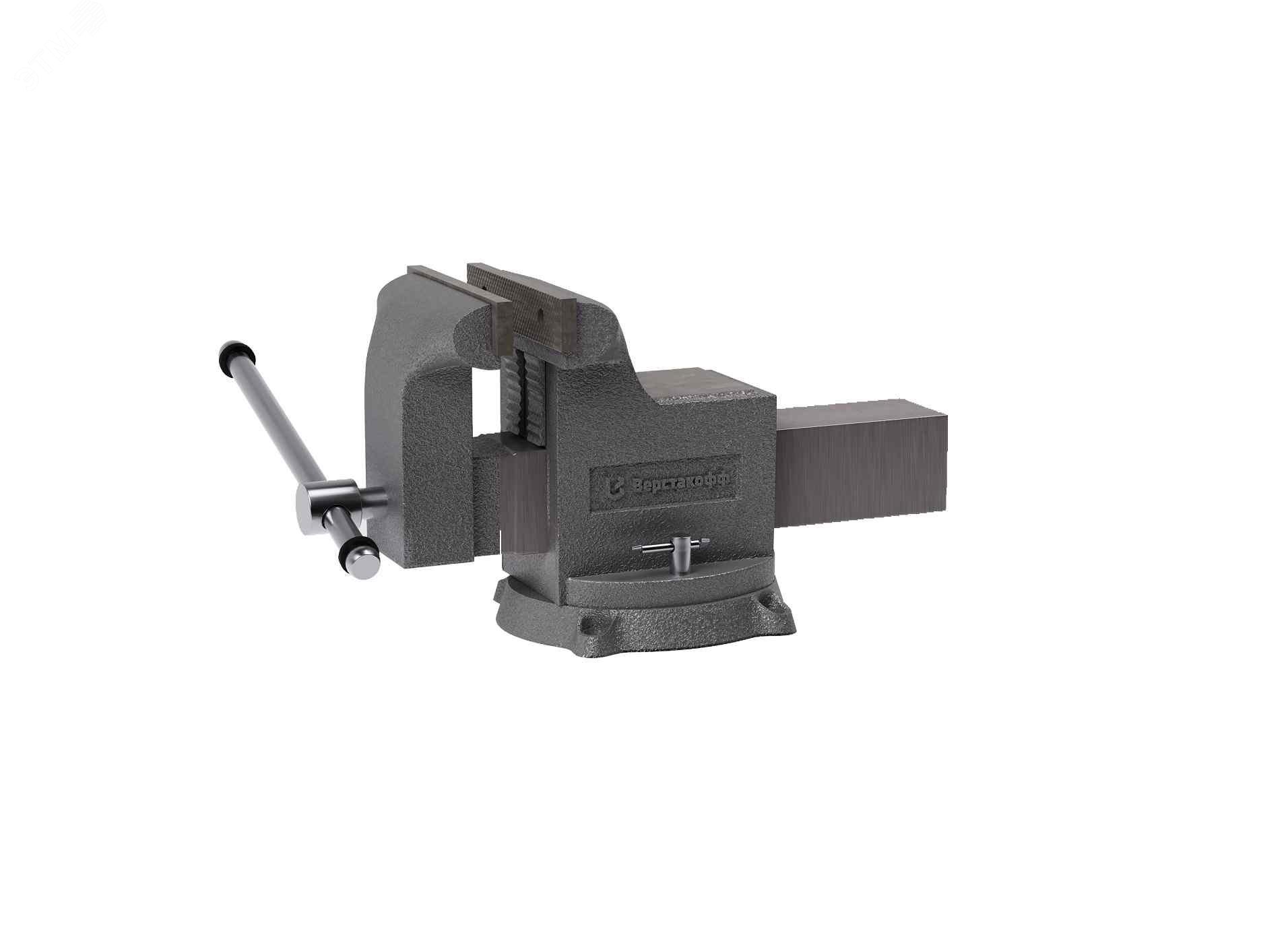 Изображение товара Чугунные поворотные тиски с наковальней Верстакофф BV-100
