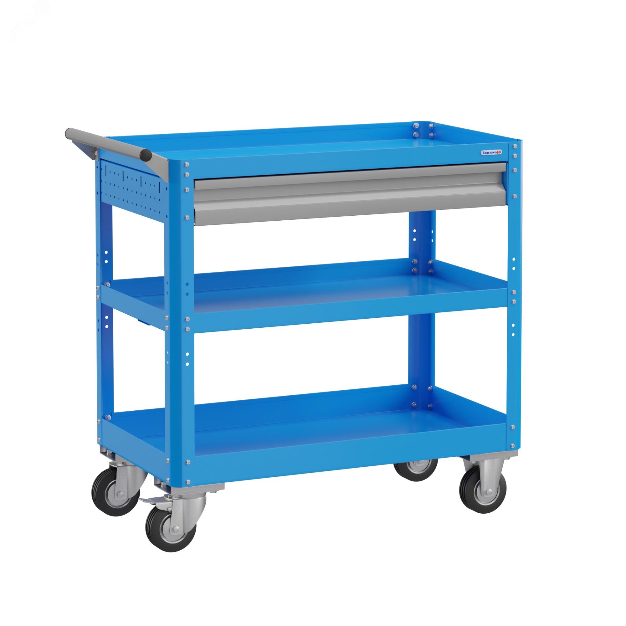 Изображение товара Тележка инструментальная PLC 8008.1 с выдвижным ящиком и полками