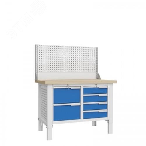 Изображение товара Верстак слесарный CTR 1202.S24.3-1 с регулируемой высотой и нагрузкой 1500 кг