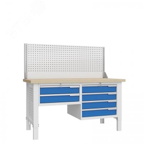 Изображение товара Верстак слесарный CTR 1602.L14.5-1 с регулируемой высотой и нагрузкой 1500 кг