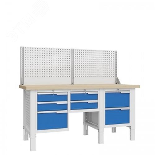 Изображение товара Верстак слесарный CTR 1802.S123.13-1 Россия усиленный регулируемый 1793х743 мм