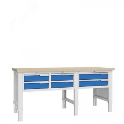 Изображение товара Верстак слесарный CTR 2002.S11L1.23 с регулировкой высоты и нагрузкой 2000 кг