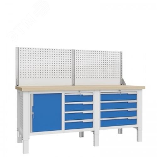 Изображение товара Верстак слесарный CTR 2002.S47L4.23-1, регулировка высоты, нагрузка 2000 кг