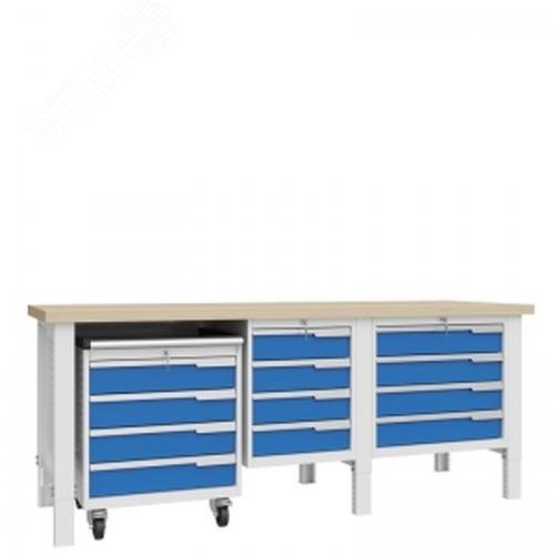 Изображение товара Верстак слесарный CTR 2202.S4L4M4.2 Россия верстак с регулировкой высоты 700-950 мм