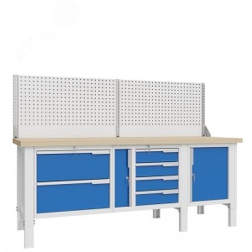 Изображение товара Верстак слесарный CTR 2202.S7L26.24-1 с регулировкой высоты Россия