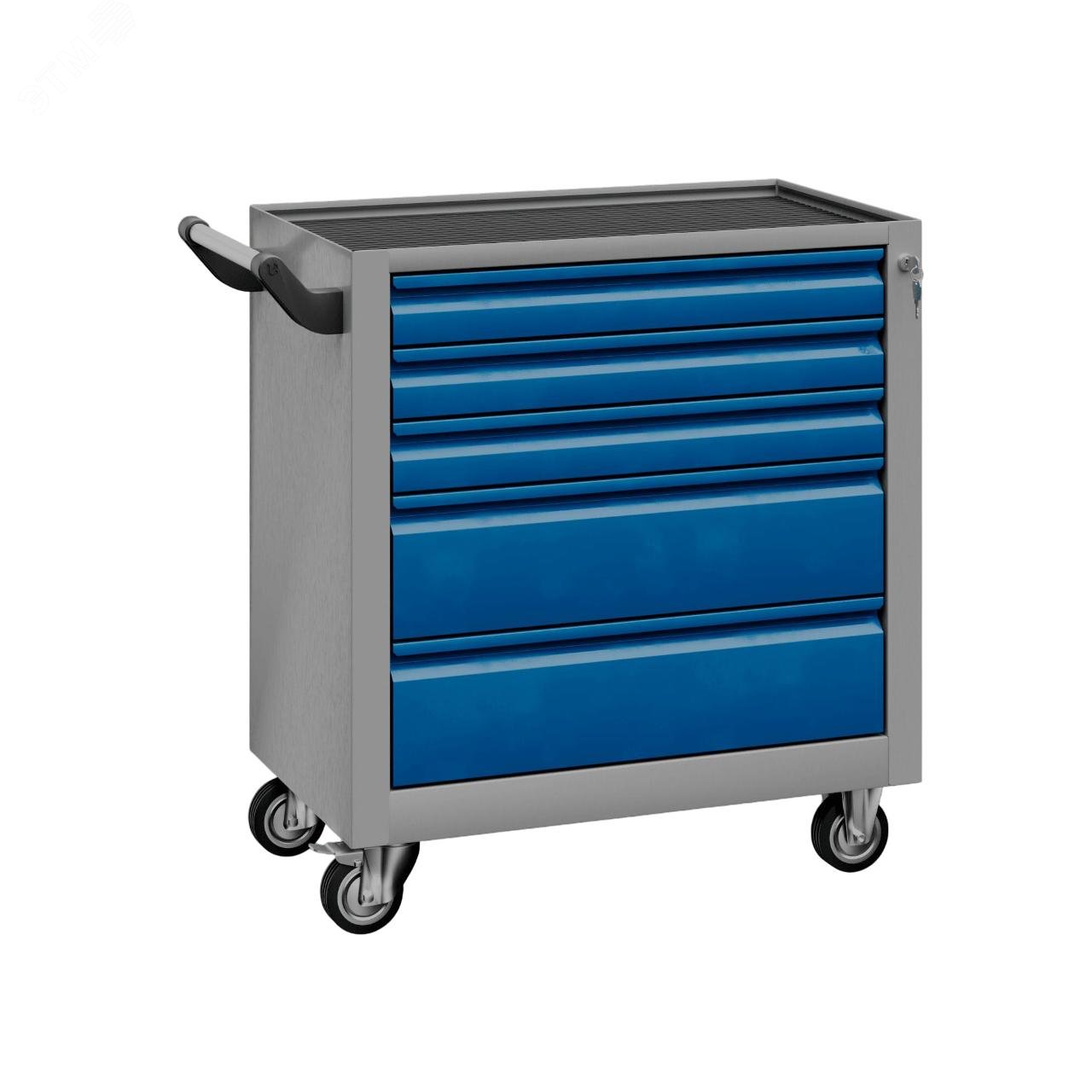 Изображение товара Тележка инструментальная SLF с запирающей системой и 5 ящиками