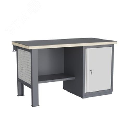 Изображение товара Верстак слесарный FBK 1551.17.3 с перфорированным экраном и освещением