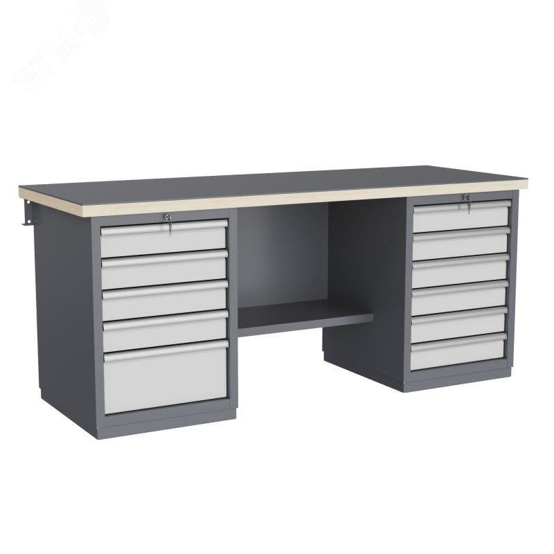 Изображение товара Верстак слесарный FBK 205.56.4 1993x1993x870 мм Россия