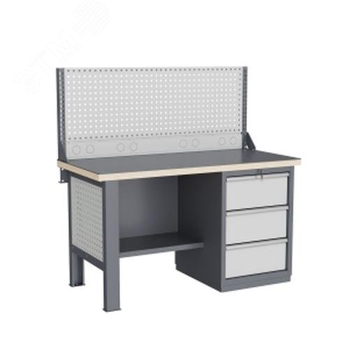 Изображение товара Верстак слесарный FBK 1551.13.3-1 из влагостойкой фанеры с металлической рамой