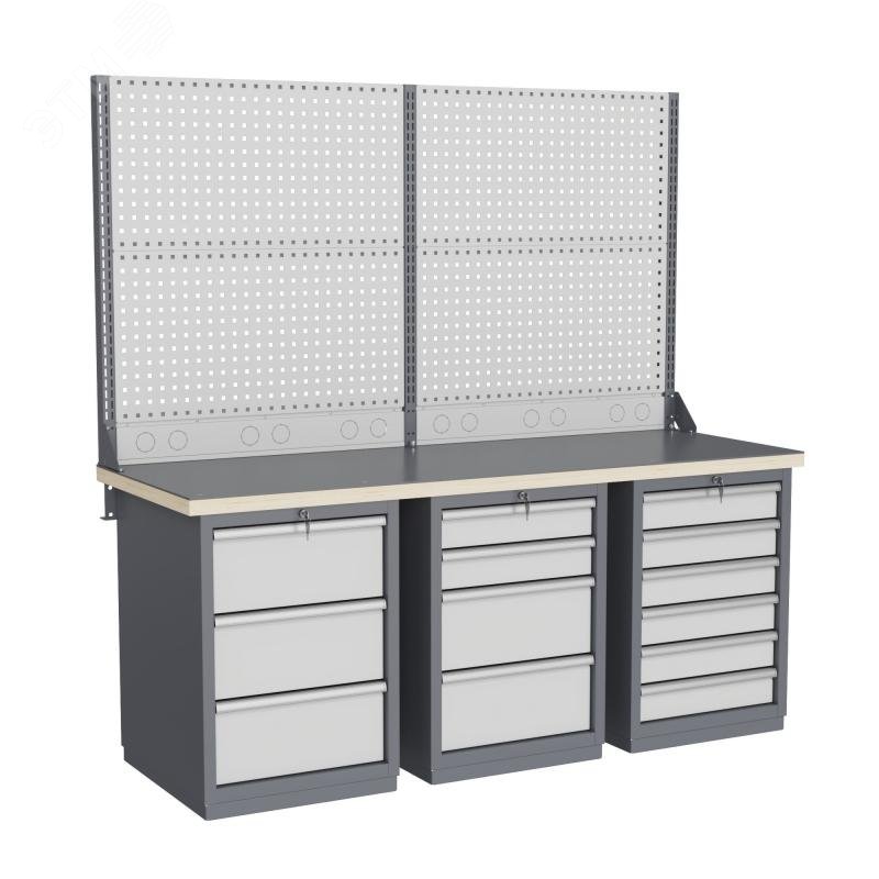 Изображение товара Верстак слесарный FBK 205.346-2R с многими опциями, Россия