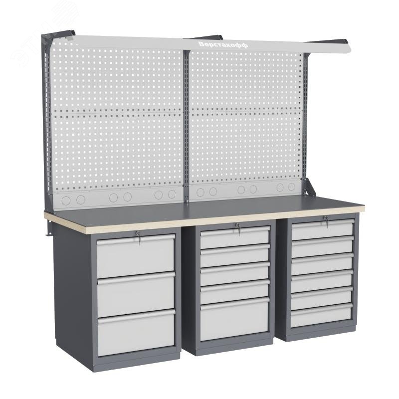 Изображение товара Верстак слесарный FBK 205.356-2FR из влагостойкой фанеры и стали