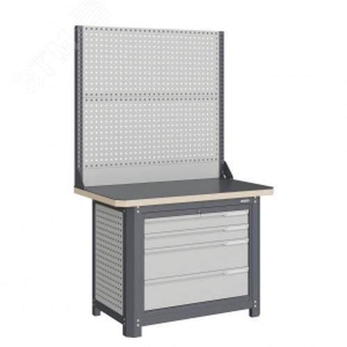 Изображение товара Верстак слесарный MCN 1252.L4-2 с металлической столешницей и замком