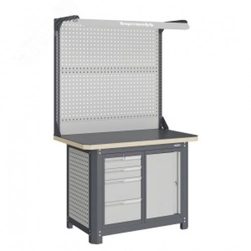 Изображение товара Верстак слесарный MCN 1252.S47-2F со шкафами и тумбами Россия