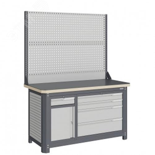 Изображение товара Верстак слесарный MCN 1552.S8L4-2 металлический покрытие порошковая краска