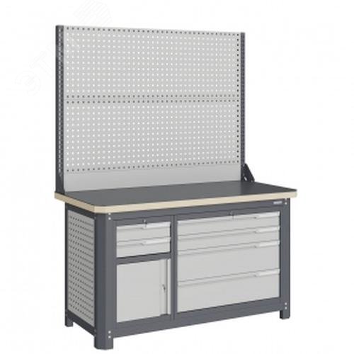 Изображение товара Верстак слесарный MCN 1552.S9L4-2 с ящиками и прочной столешницей
