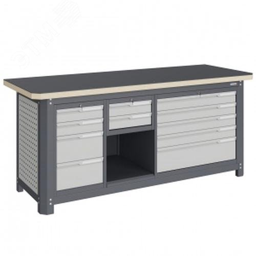 Изображение товара Модульный металлический верстак MCN 2052.S24L5.2 с ящиками и талью