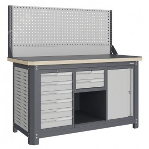 Изображение товара Верстак слесарный MCN 1552.S267.2-1 с ящиками и высокой нагрузкой