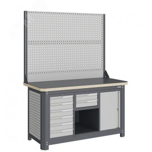 Изображение товара Верстак слесарный MCN 1552.S267.2-2 с ящиками нагрузкой 1500 кг