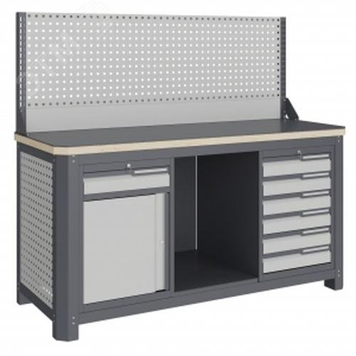 Изображение товара Верстак слесарный MCN 1552.S68.1-1 с ящиками и крепкими материалами