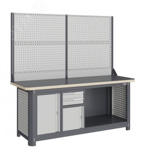 Изображение товара Модульный верстак MCN 2052.S79.11-2 с тумбами и высокой грузоподъемностью