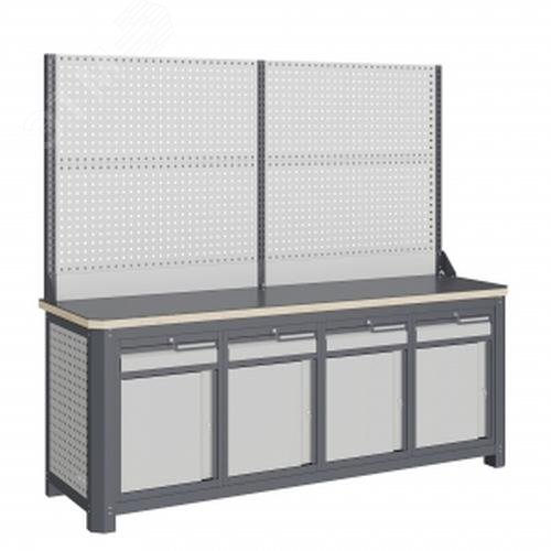 Изображение товара Модульный верстак MCN 2052.S8888-2 с грузоподъемностью 2000 кг и сварной конструкцией