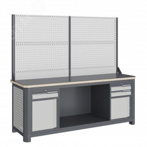 Изображение товара Модульный металлический верстак MCN 2052.S89.11-2 с ящиками и высокой нагрузкой