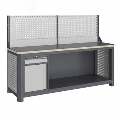 Изображение товара Верстак модульный MCN 2052.S8.111-1 с влагостойкой фанерой и стальной столешницей