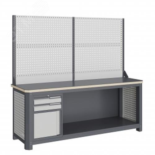 Изображение товара Верстак модульный MCN 2052.S9.111-2 металлический с фанерной столешницей