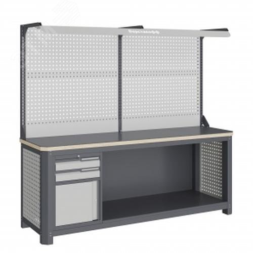 Изображение товара Модульный верстак MCN 2052.S9.111-2F сталь фанера высокий грузоподъемность