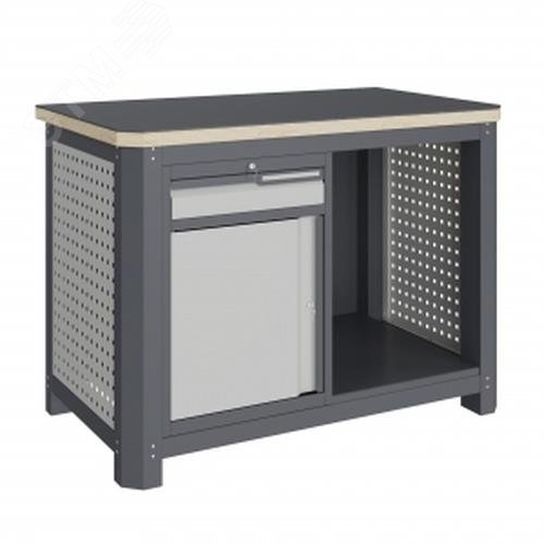 Изображение товара Верстак слесарный MCN 1252.S8.1 с металлической столешницей грузоподъемностью 1500 кг