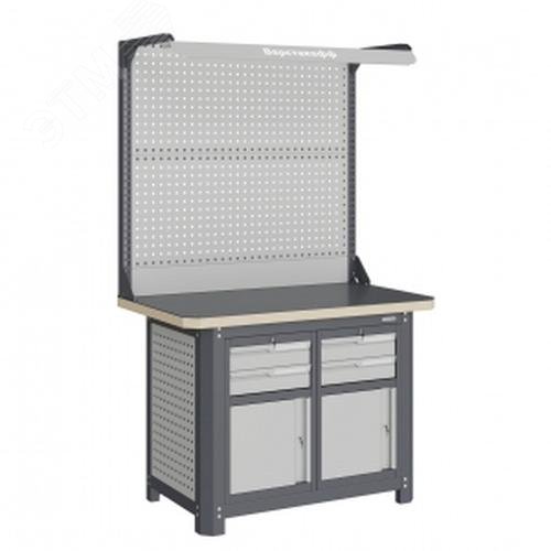 Изображение товара Верстак слесарный MCN 1252.S99-2F с ящиками и массивной столешницей