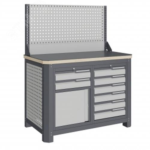 Изображение товара Верстак слесарный MCN 1252.S69-1 повышенной прочности для мастерских