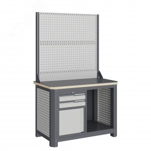 Изображение товара Верстак слесарный MCN 1252.S9.1-2 с ящиками и металлической столешницей