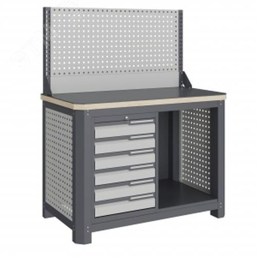 Изображение товара Верстак слесарный MCN 1252.S6.1-1 надежное металлическое рабочее место