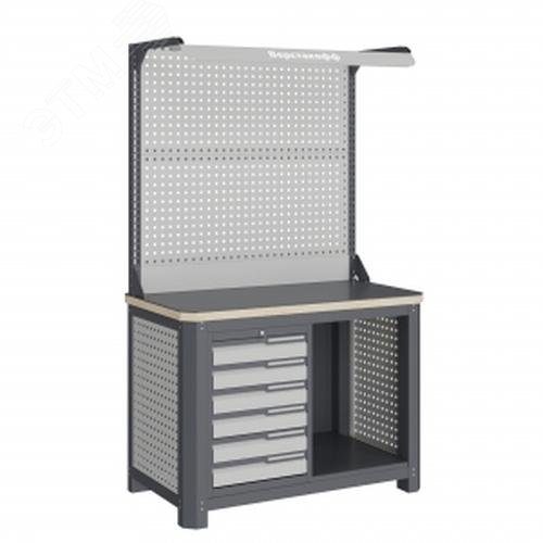 Изображение товара Верстак слесарный MCN 1252.S6.1-2F с усиленной столешницей и замком