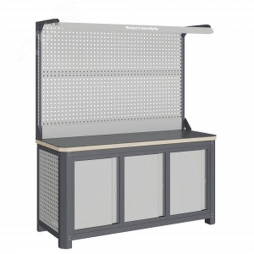 Изображение товара Верстак слесарный MCN 1552.S777-2F с покрытием из стали и фанеры Россия