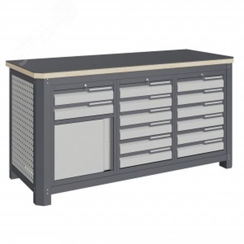 Изображение товара Верстак слесарный MCN 1552.S669 из металла с влагостойкой столешницей