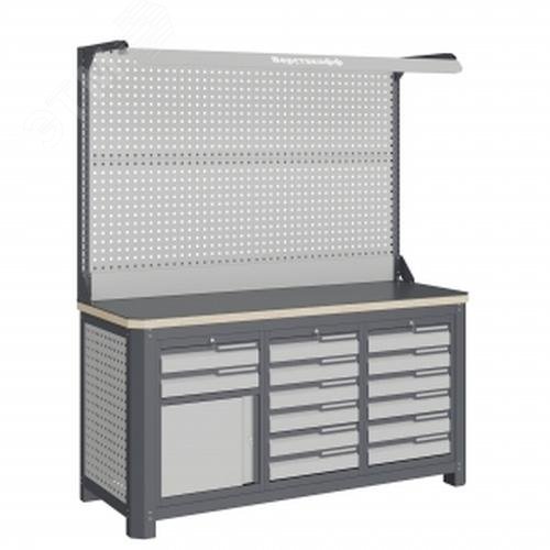 Изображение товара Верстак слесарный MCN 1552.S669-2F с ящиками и повышенной грузоподъемностью