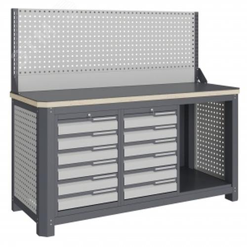 Изображение товара Верстак слесарный MCN 1552.S66.1-1 от Верстакофф Россия с нагрузкой 1500 кг