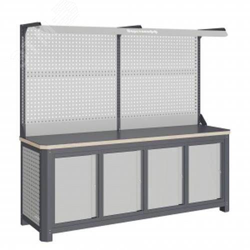 Изображение товара Модульный верстак MCN 2052.S7777-2F 2000 кг нагрузка метал фанера Россия