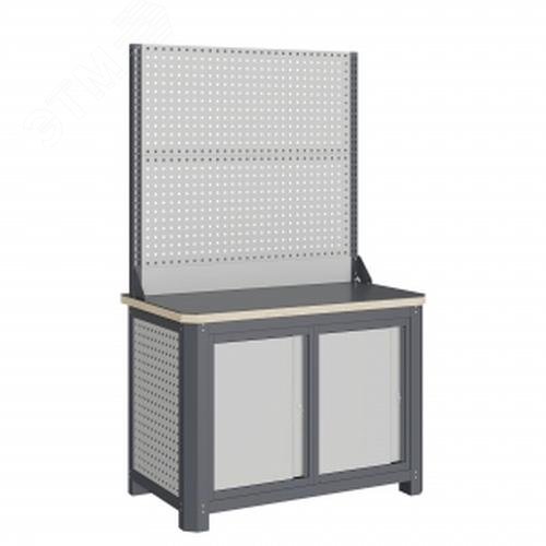 Изображение товара Верстак слесарный MCN 1252.S77-2 металлический с фанерной столешницей