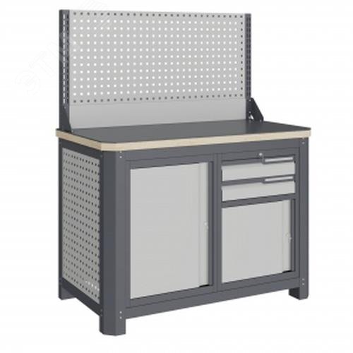 Изображение товара Верстак слесарный MCN 1252.S79-1 с металлической столешницей и ящиками